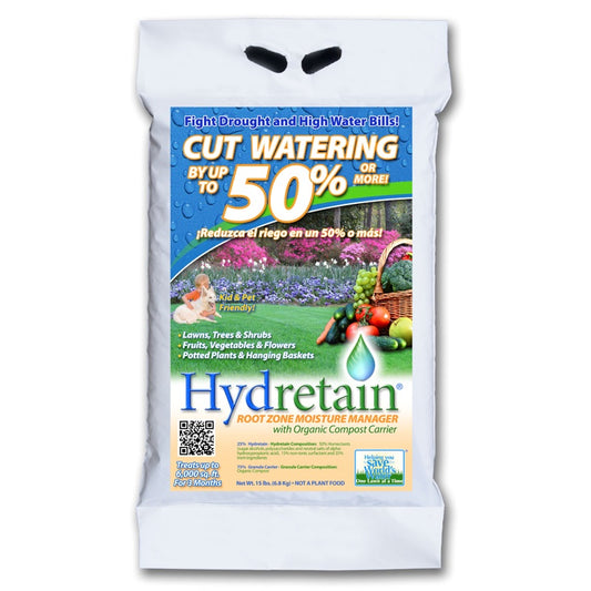 Hydretain Granular - Moisture Manager Reduce Watering by up to 50% | Ecologel