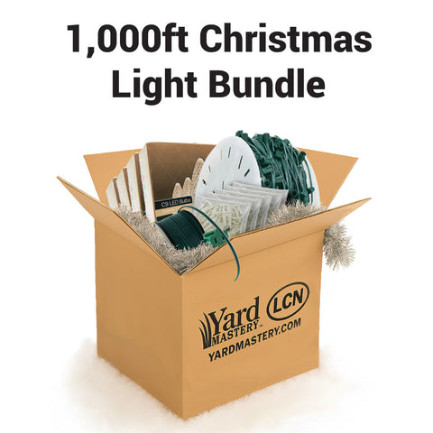 1,000ft Christmas Light Bundle - Save 10%