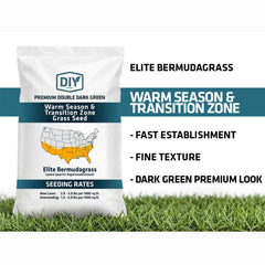 DIY Premium Double Dark Green Elite Bermudagrass Seed | MySoil