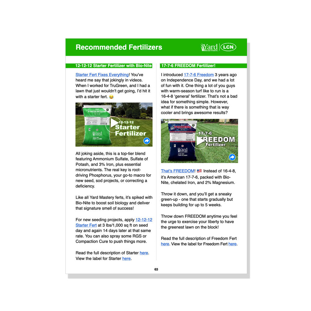 Warm Season Turf - Digital Lawn Program