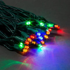 5mm Light String 50ct Balled-6" Spacing | Christmas Lights