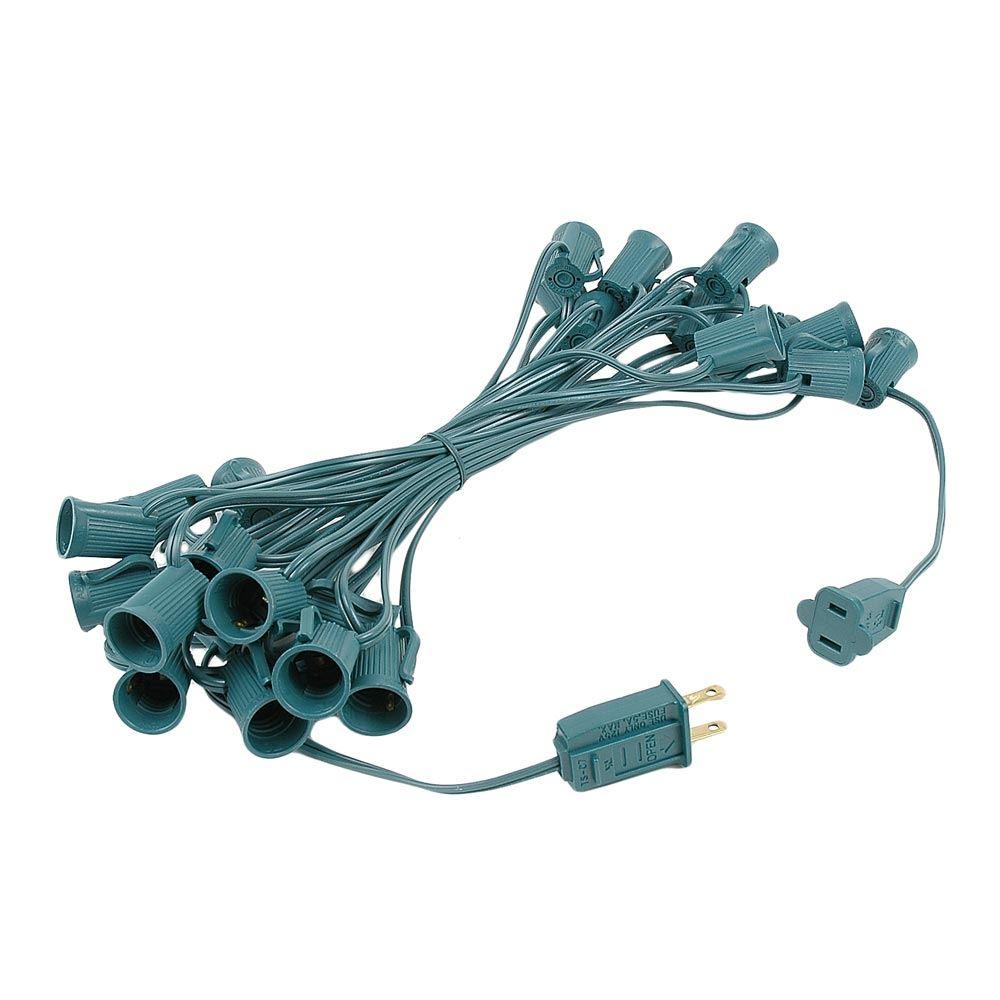 C9 25' Stringer w/25 sockets - 12" | Christmas Lights