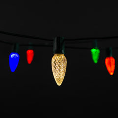 C9 LED Faceted Bulb (25 pieces) | Christmas