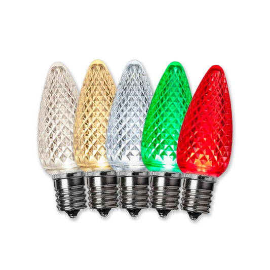 C9 LED Faceted Bulbs | Christmas Lights