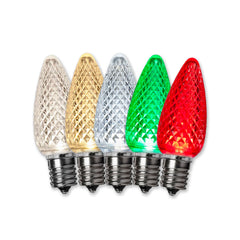 C9 LED Faceted Bulbs | Christmas Lights