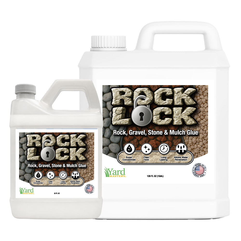 ROCK LOCK Mulch & Rock Glue | Super Concentrate | Made in USA – LawnCareNut