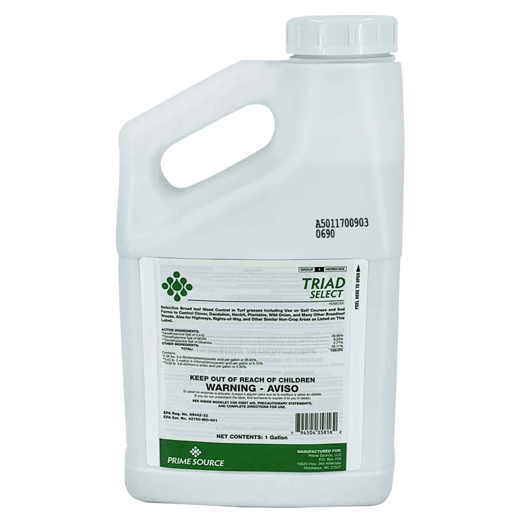 dual ii herbicide label Triad Select Herbicide