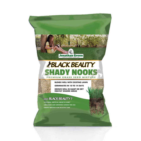 Black Beauty Shady Nooks Grass Seed | Jonathan Green